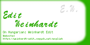 edit weinhardt business card